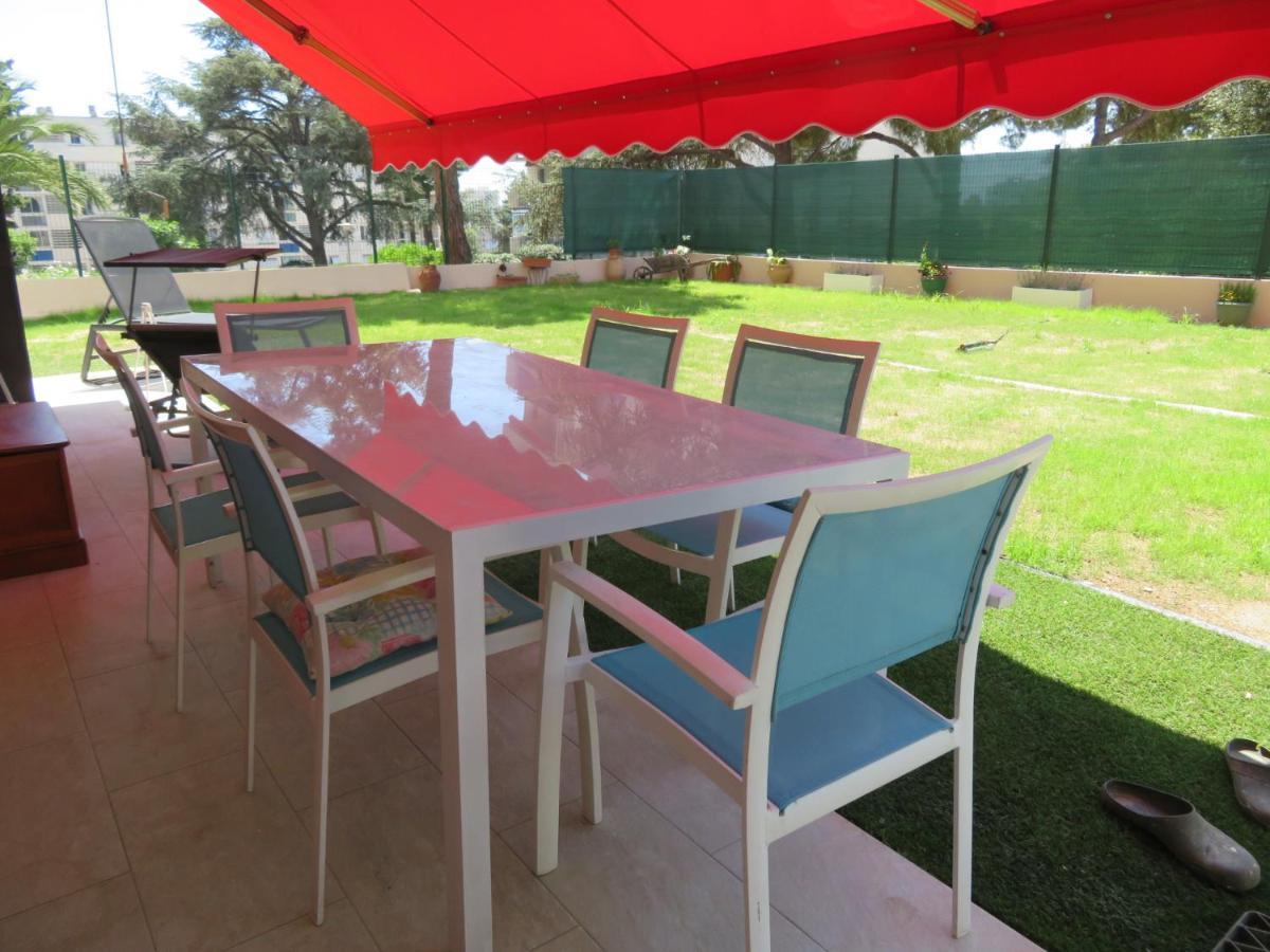 Superbe Rez De Jardin Dans Residence Au Calme Nice Exterior foto